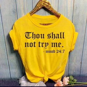 THOU SHALL NOT!