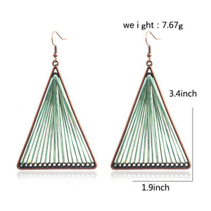 BOHEMIAN TRIANGLE DROP EARRINGS!